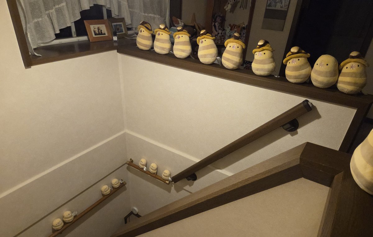 のぼってくる人を驚かせましょう