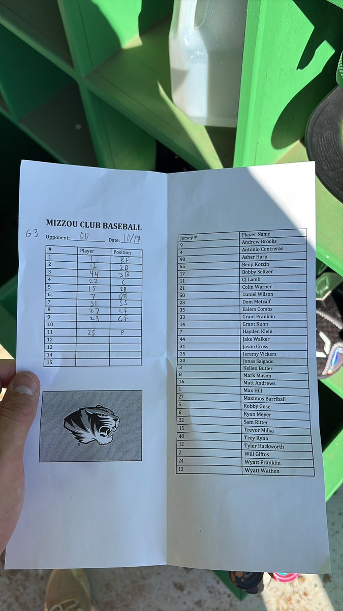 Mizzou Club Baseball tweet media