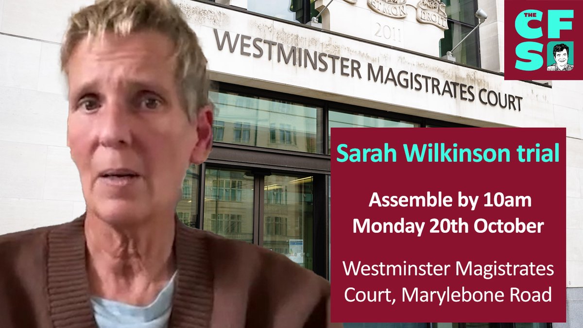 Show support for Sarah Wilkinson on Monday morning.