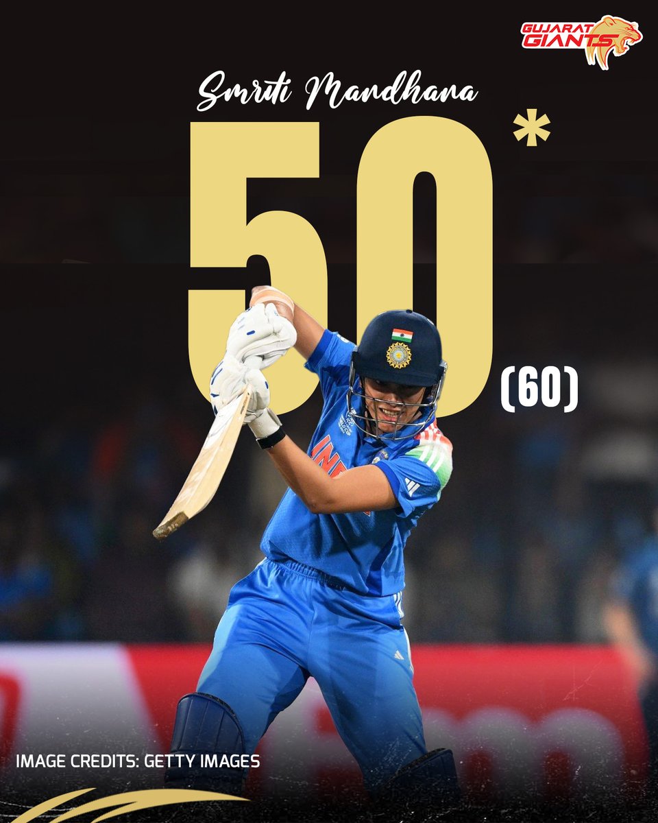 Giant_Cricket's tweet photo. ꜱᴍʀɪᴛɪ strikes again
Brings up her 34th 5️⃣0️⃣ pure class on display 🙌💥
#GujaratGiants #BringltOn #Adani https://t.co/N2bzJ0JnTX