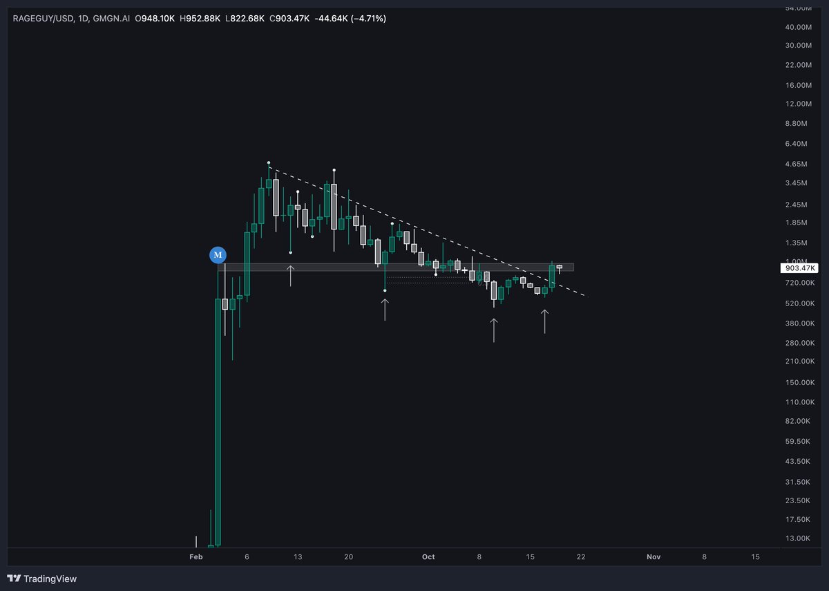 $RAGEGUY $RAGE

o highest mcap doesn't win it
> the chart does

from an investor point of view - not a bagholder's - $RAGEGUY has the best looking chart right here