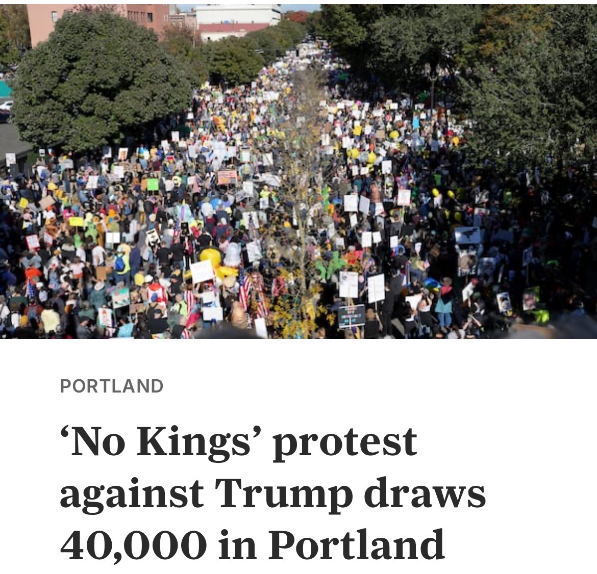 ‼️Instead of protesting No Kings maybe Portlanders should have been protesting about their own city’s severe decline due to Democrat policies…👇🏻

-Second worst place in America to invest
-6.5 million square feet of commercial vacancy 
-The top 20 office towers have lost 57% of
