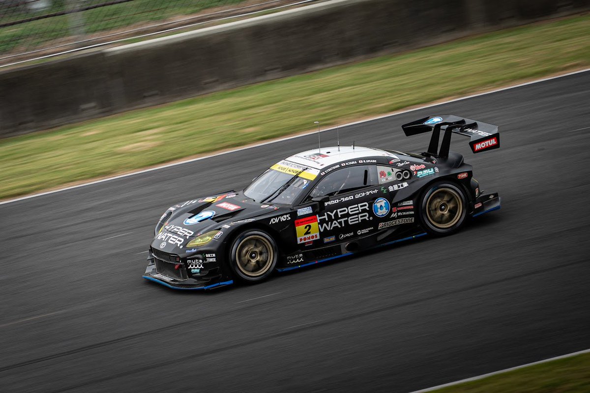 SUPERGT Rd@オートポリス🌱 
二日間ありがとうございました😊
2号車HAYPER WATERRacingは4番手でチェッカーを受けました🏁
みなさん2号車の応援をありがとうございました✨
最終戦は2週間後！
最後までHAYPER WATERRacingの応援をよろしくお願いします💙🖤
#supergt