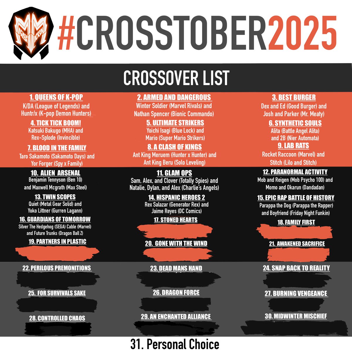 Day 16 goes to the Guardians of Tomorrow! Our favorite fighters for the future.

#silversfuture #SilverTheHedgehog #futuretrunks #cable #Inktober2025