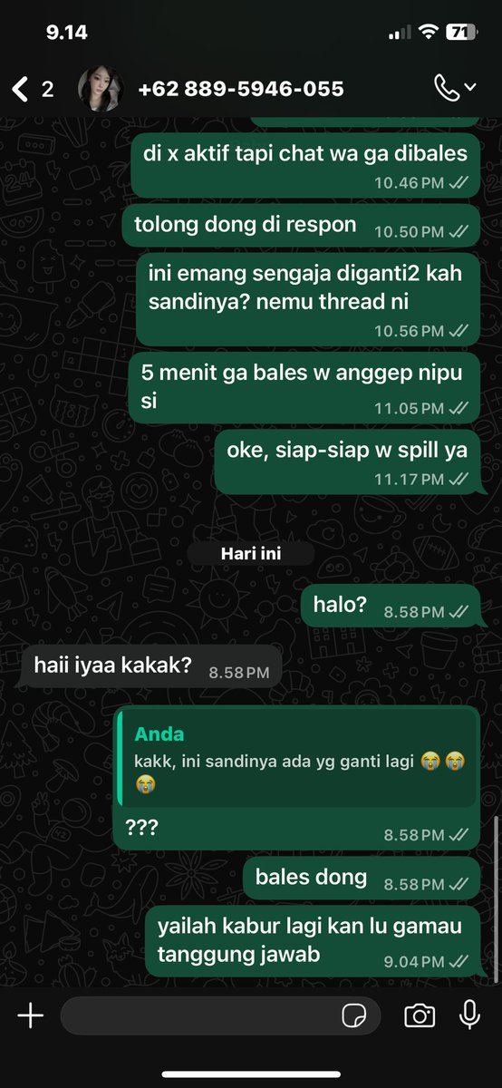 boxtisu's tweet image. ⚠️PENIPU @striawberriy @pyurpple @biluberrys @cranbxerries ⚠️

‼️ UDAH NIPU SEJAK 2024 ‼️
selalu gonta-ganti akun x, wa, dan qris. 

pokoknya kalo order apk premium dan qrisnya jepara, tolong hati-hati, supaya ga ada korban lagi ke depannya

#zonauang️ #zonajajan