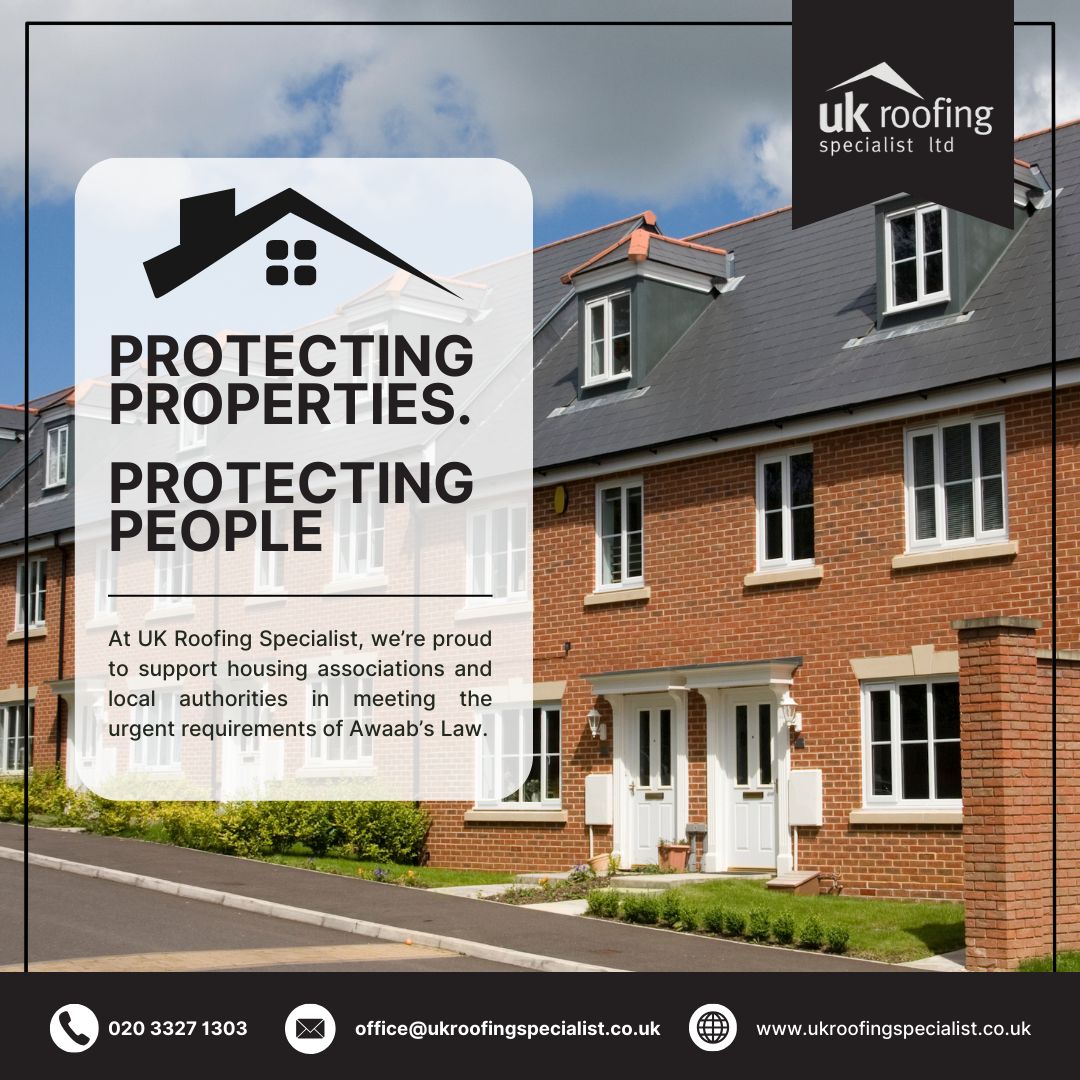 🛡 Protecting Properties. Protecting People. 🏠
We help housing associations &amp; local authorities meet the demands of #AwaabsLaw with rapid roofing support, clear reports &amp; trusted repairs.
Get in touch!
#UKRoofingSpecialist #SocialHousing