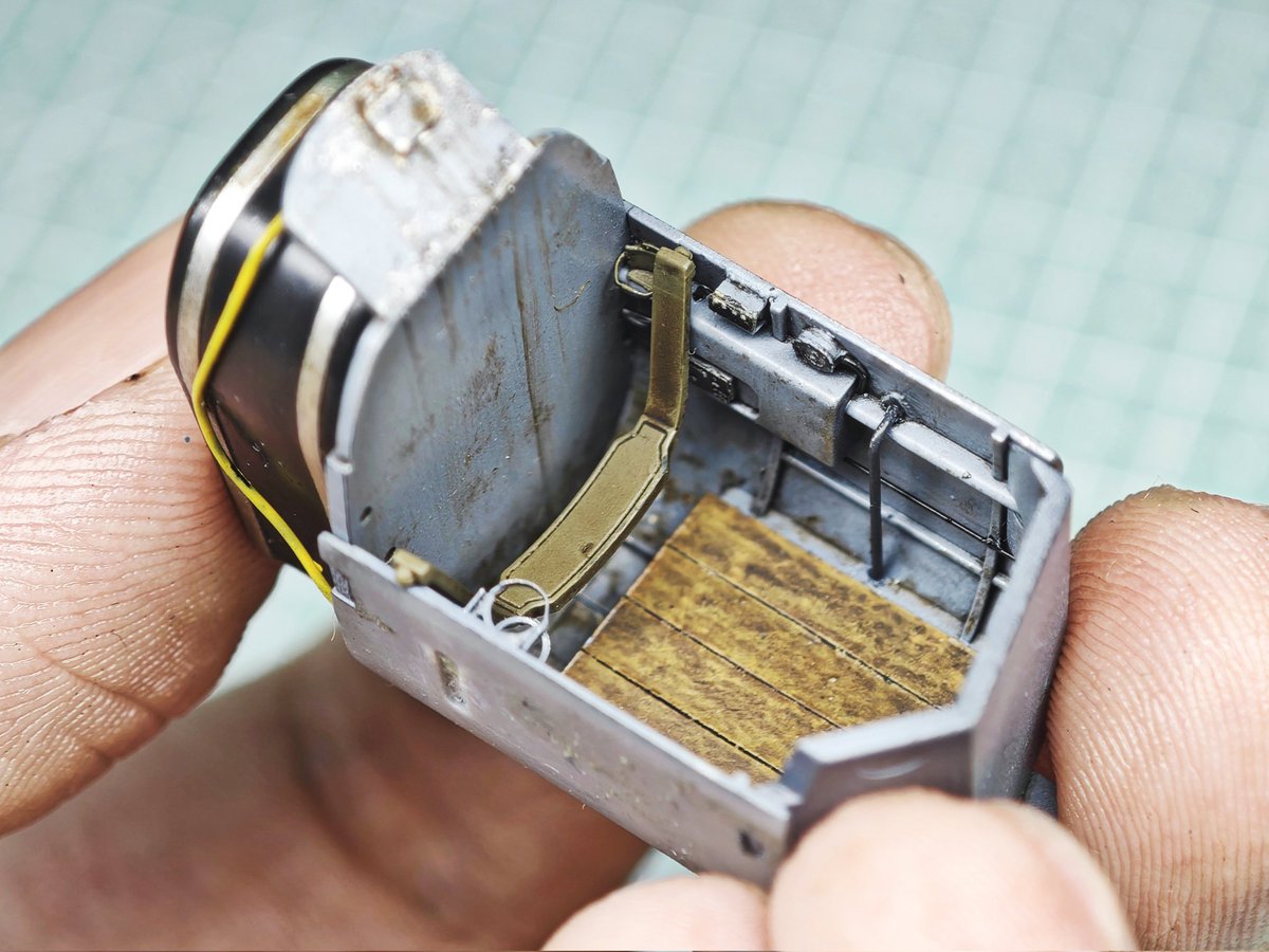 MurdochScarlet's tweet image. IL-2 驾驶舱后座机枪手席涂装旧化完成