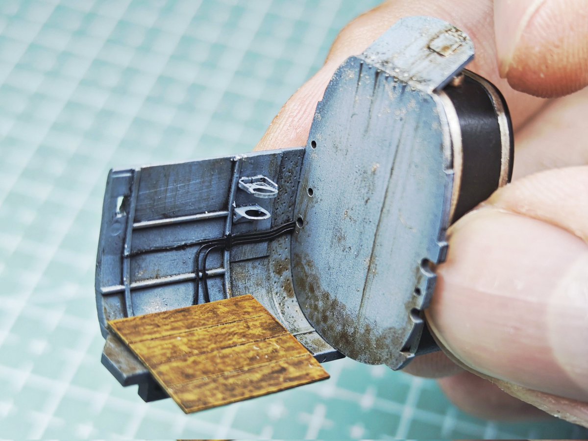 MurdochScarlet's tweet image. IL-2 驾驶舱后座机枪手席涂装旧化完成