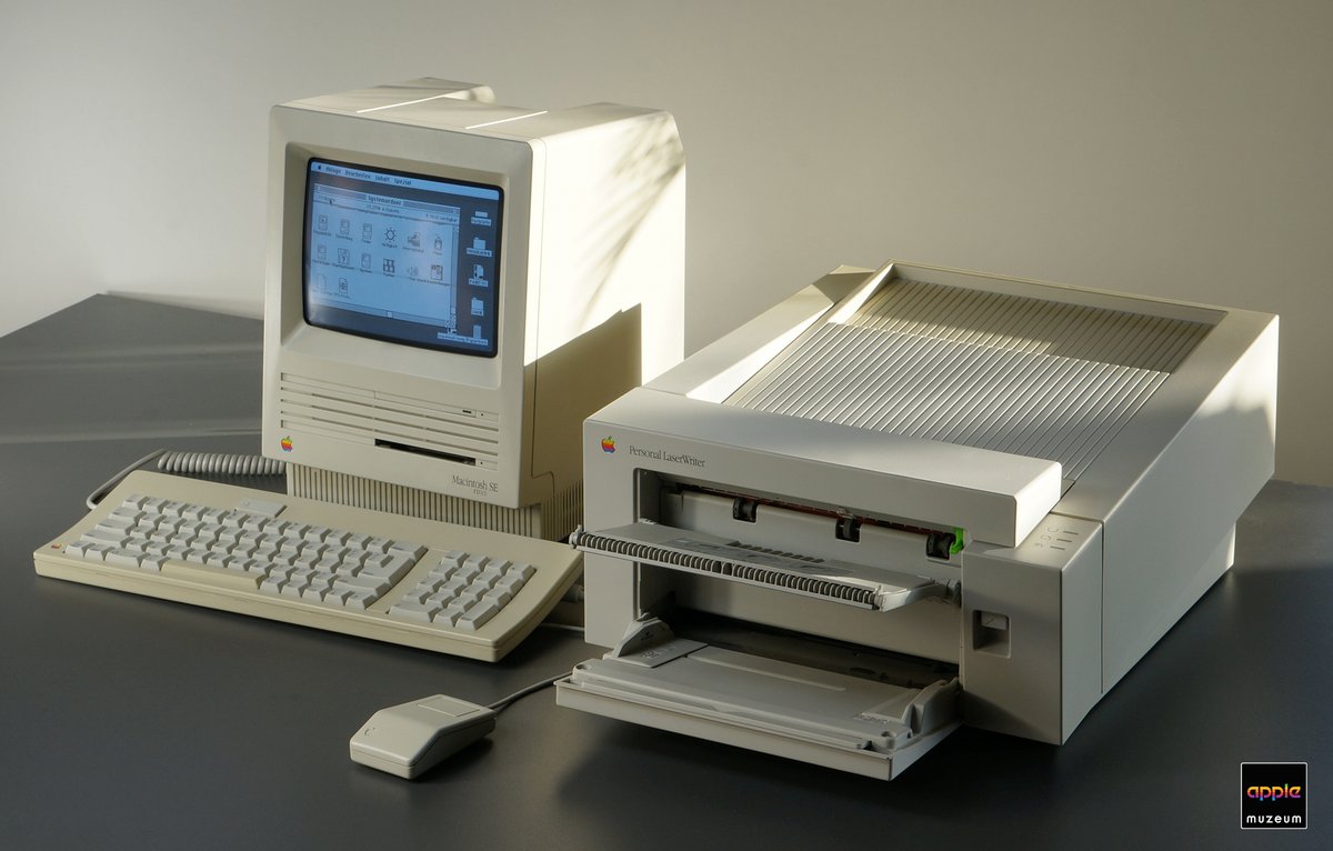 applemuzeumpl's tweet photo. Macintosh SE FDHD with Personal LaserWriter. https://t.co/YUgI53izJl