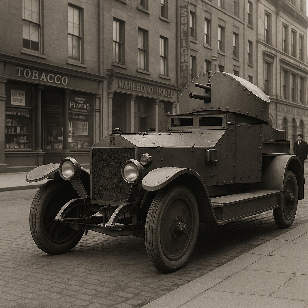 #OnThisDay 𝟭𝟵 𝗢𝗰𝘁 𝟭𝟵𝟮𝟬: Troops &amp; armoured cars raided a Republican store on Dublin's Talbot St: 3 killed, many wounded. But who were they after?
Full report: eamonphoenixfoundation.com/on-this-day-po…
𝘐𝘮𝘢𝘨𝘦: 𝘎𝘦𝘮𝘪𝘯𝘪