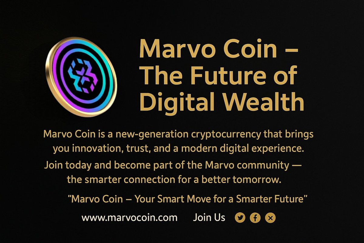 MavroAsset's tweet image. &quot;Step into the Future with Marvo Coin – Where Innovation Meets Trust. 💎🚀
mavroasset.com
 #DigitalWealth #MarvoCoin #SmartFuture&quot;