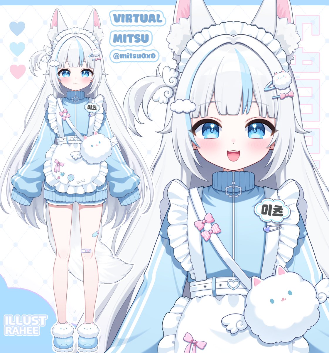 치지직 미츠님(<a href="/mitsuOxO/">미츠☁️🍭</a> ) 의 버추얼 일러스트를 작업하였습니다. 신청 감사합니다 :)   #Live2D #버튜버