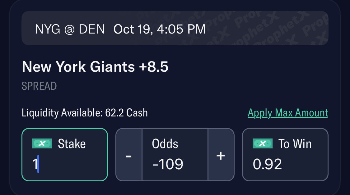 DataBased_Bets's tweet photo. @Dataman422 @KuttBet Raiders +12.5 1u/.92u
Saints +4.5 1u/.89u
Giants +8.5 1u/.92u
Buccaneers +6 1u/.98u
Eagles -1.5 1u/.91u https://t.co/UOCgEU2OWu