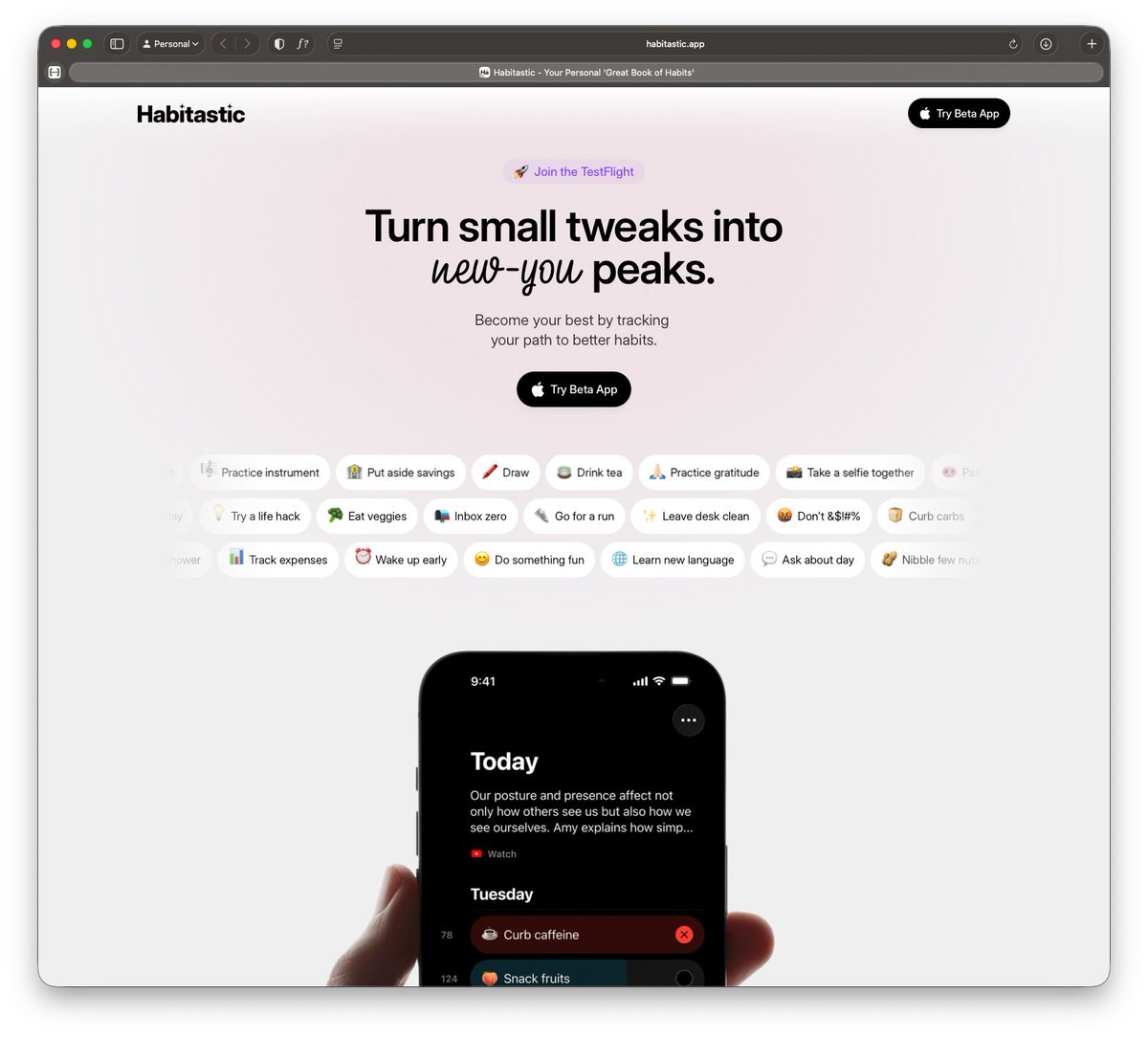 Made_By_Thomas's tweet photo. Finally updated my landing page https://t.co/hZiqOZElND 👀 #iPhone #indie #habits https://t.co/XQgicfNdUC