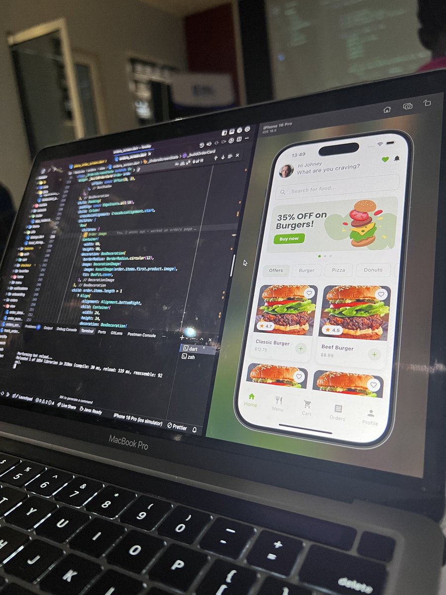 kingjohney_dev's tweet image. Hello everyone what are you working on this week?
I’m building @foodey_app your neighborhood food ordering and delivery app with lots of cool features
Foodey app is launching soon….