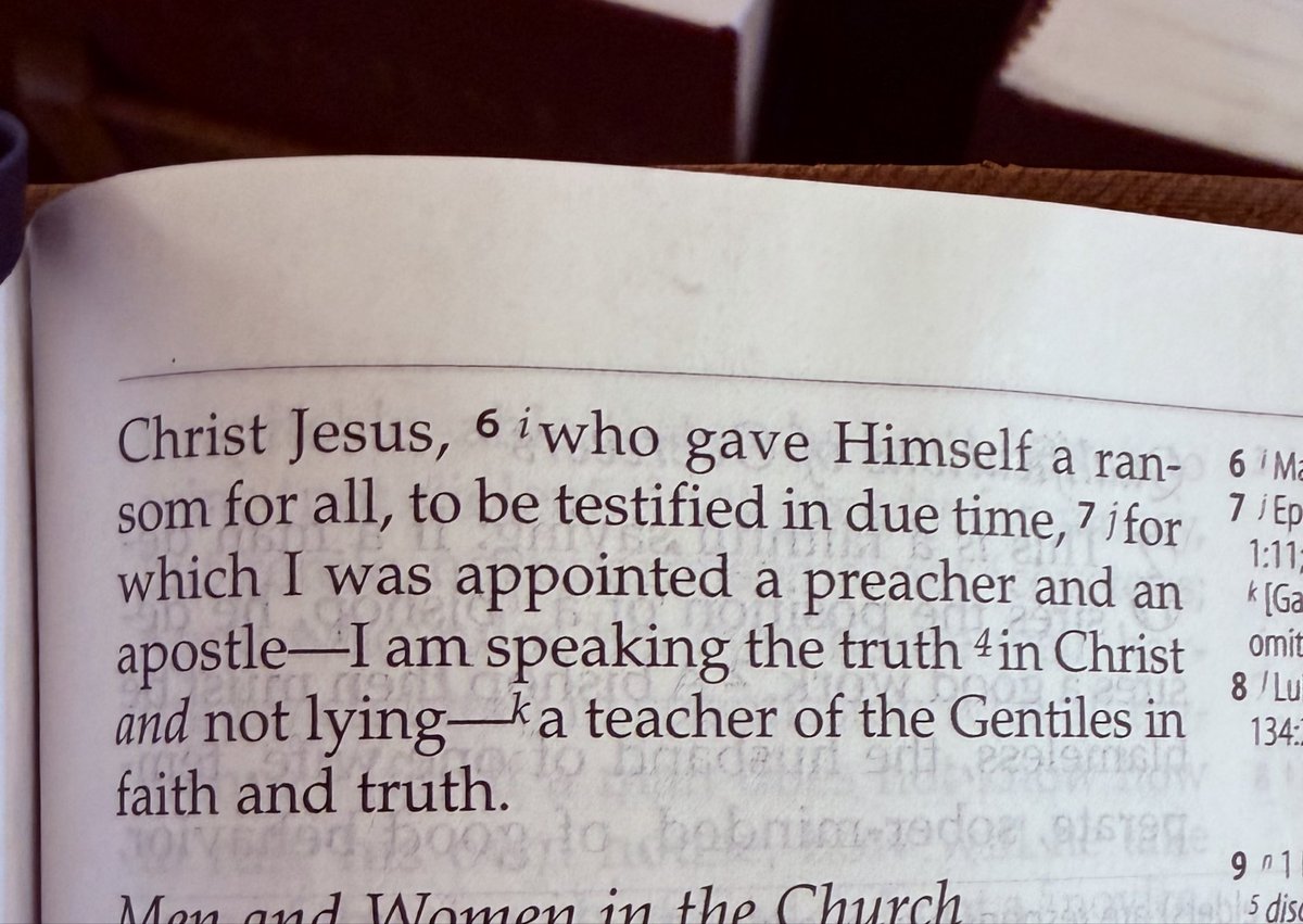 1 Timothy 2:5-7 - The Truth Will Never Change #PastorClark