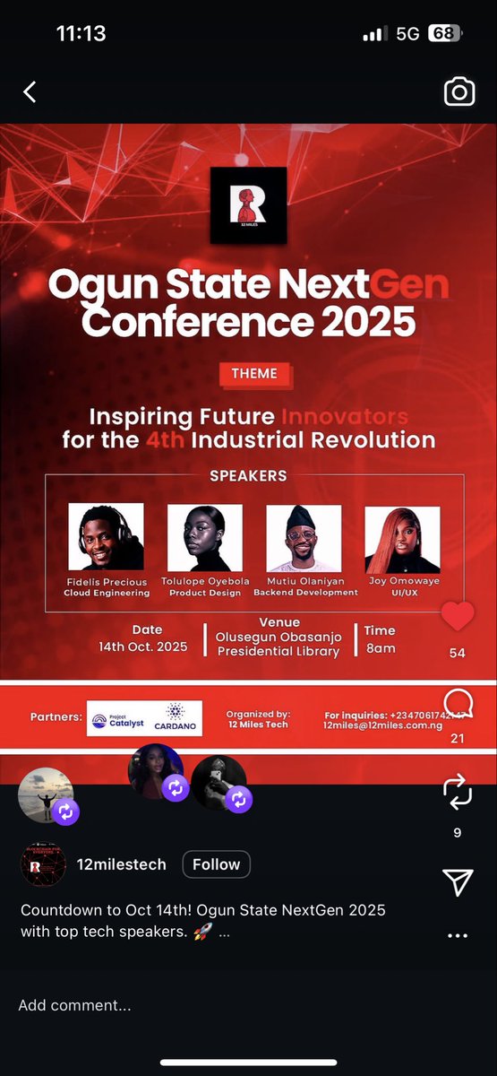 jaytinental's tweet image. Last week, I spoke at a tech event for the next generation, it was a different feeling ngl, I’m reminded of how smarrrt these guys are and i felt really happy to share my experience with them as a designer.
#nextgen #techbby #techie #uxdesign