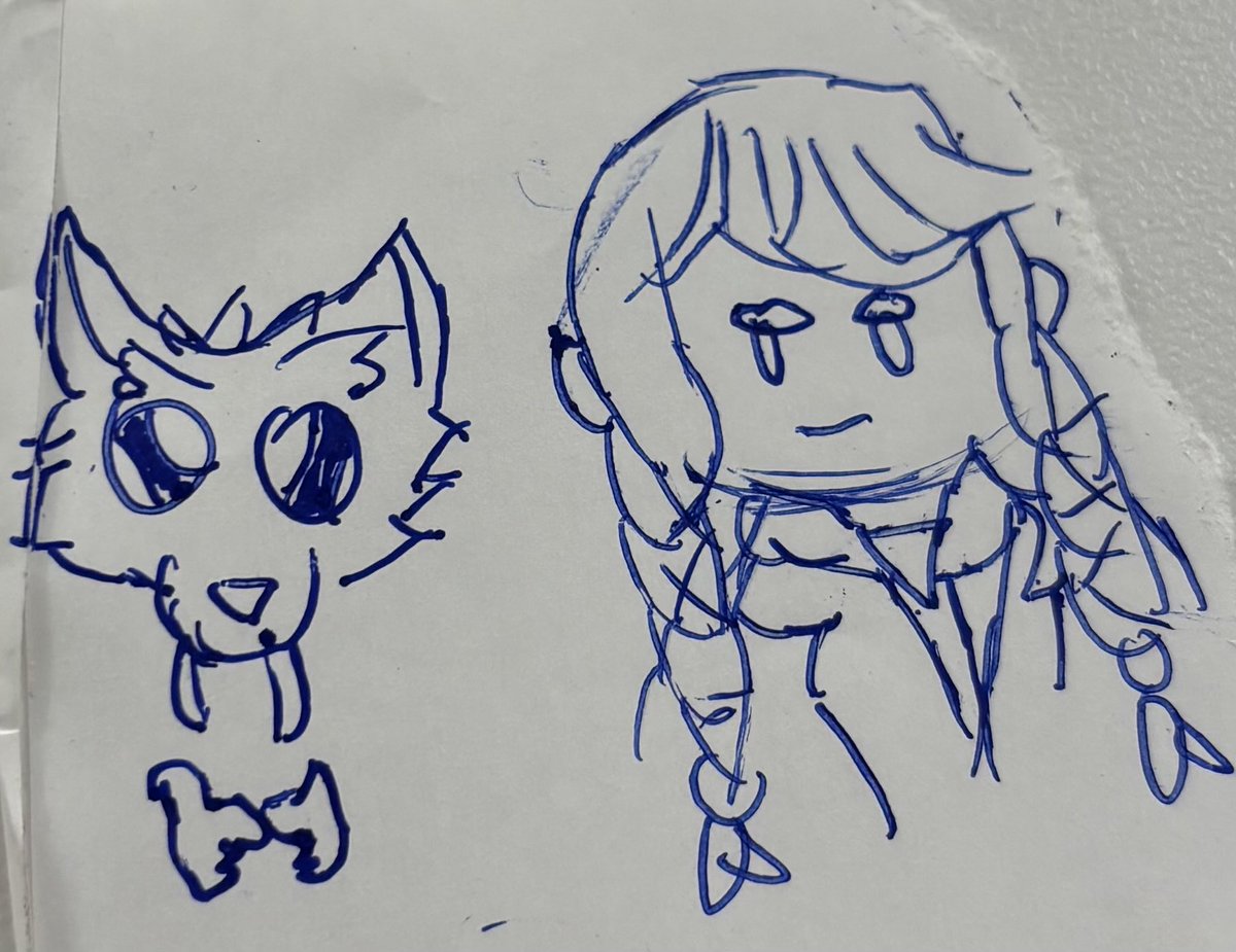 Lil doodle of #enidsinclair and #WednesdayAddams! I will be posting a big peice of them tomorrow for wenclairtober :3
#wenclair