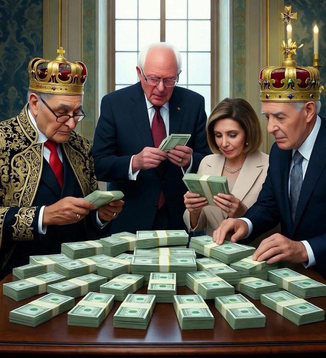 ToniLL22's tweet image. Sadly the liberals deny to see the truth. Democrats are nothing but hateful Anarchies, power hungry, corrupted politicians!
No Kings,” says the party ruled by career tyrants — the same people who silenced dissent, forced masks and mandates on Americans, and got filthy rich doing…