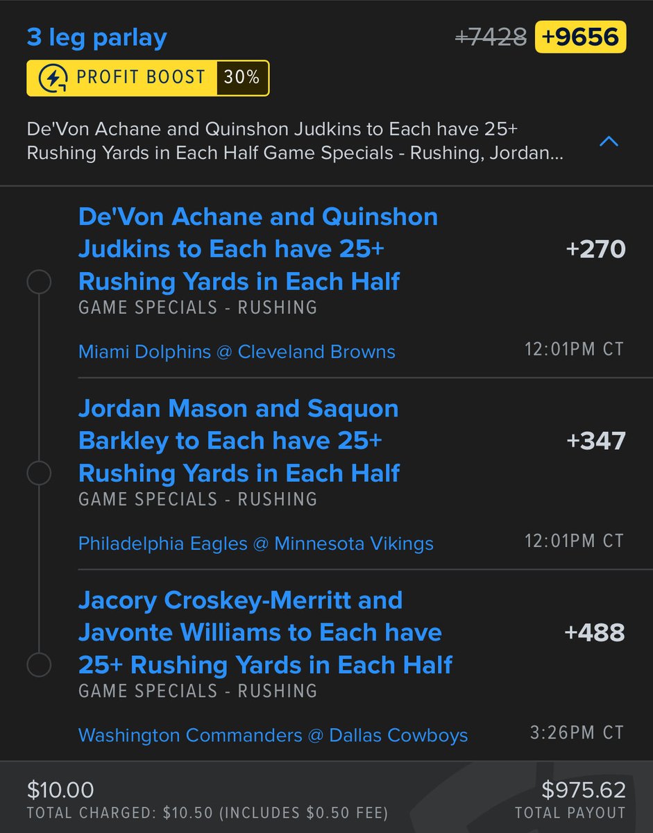 DKtheRealDegen's tweet photo. Love these 2 plays for today 💵 

TE Day next week? 😈 https://t.co/dyatUYfcjK