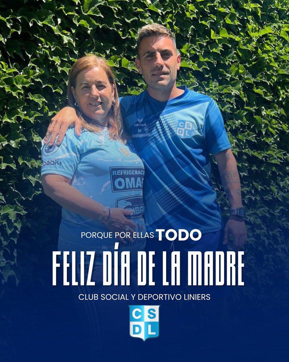 🤍Porque ellas nos enseñaron a soñar, a levantarnos después de cada caída y a jugar cada partido con el corazón.

🫂Por ellas, TODO.

🩵Feliz Día de la Madre a quienes son nuestro primer equipo y nuestro mayor orgullo 

#VAMOSLINIERS #VAMOSTODOSJUNTOS