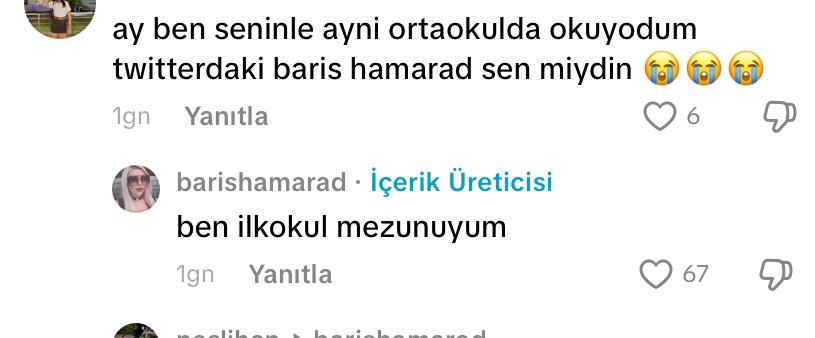 tiktokta tanidiga denk gelince bizim kacis