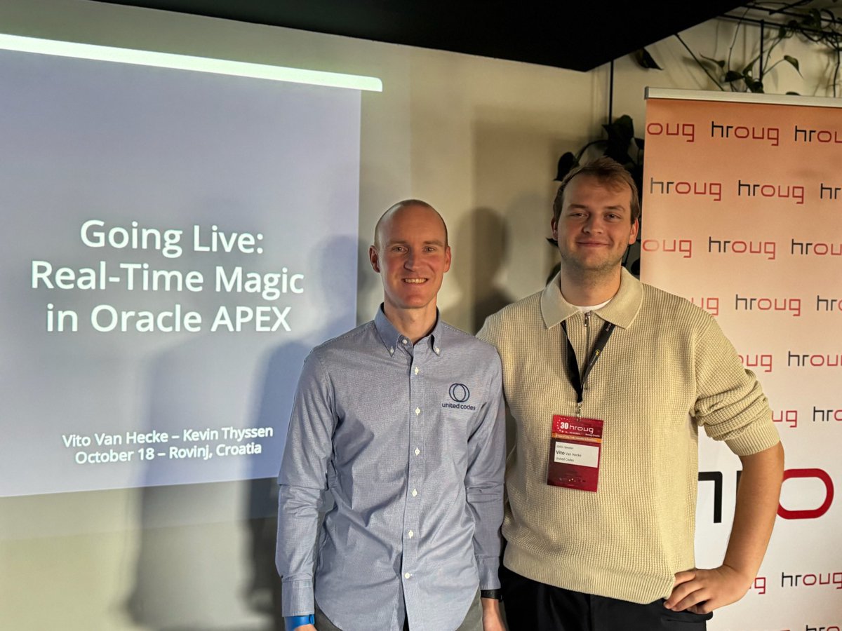 kevinthyssen's tweet image. My trip with @united_codes to the 30th anniversary of HrOUG conference has come to an end. Really enjoyed the atmosphere, talks, people, parties and the special event on Saturday! Thank you @Hroug_Croatia! #orclAPEX