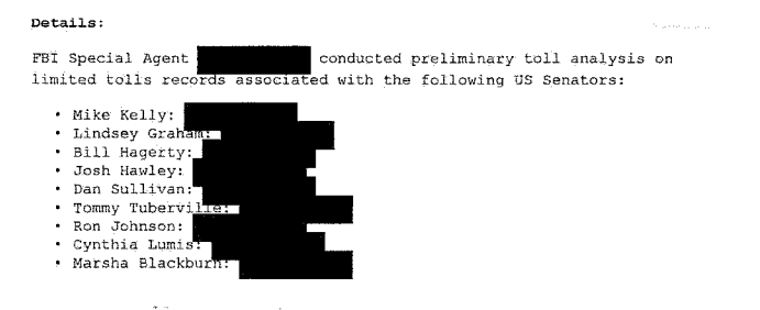 The FBI reportedly monitored the call data of sitting Republican senators.
This isn’t just scandalous—it’s a warning. Current law allows government agencies to access Americans’ call metadata without a warrant.

It’s time Congress tightened surveillance laws, writes Matthew