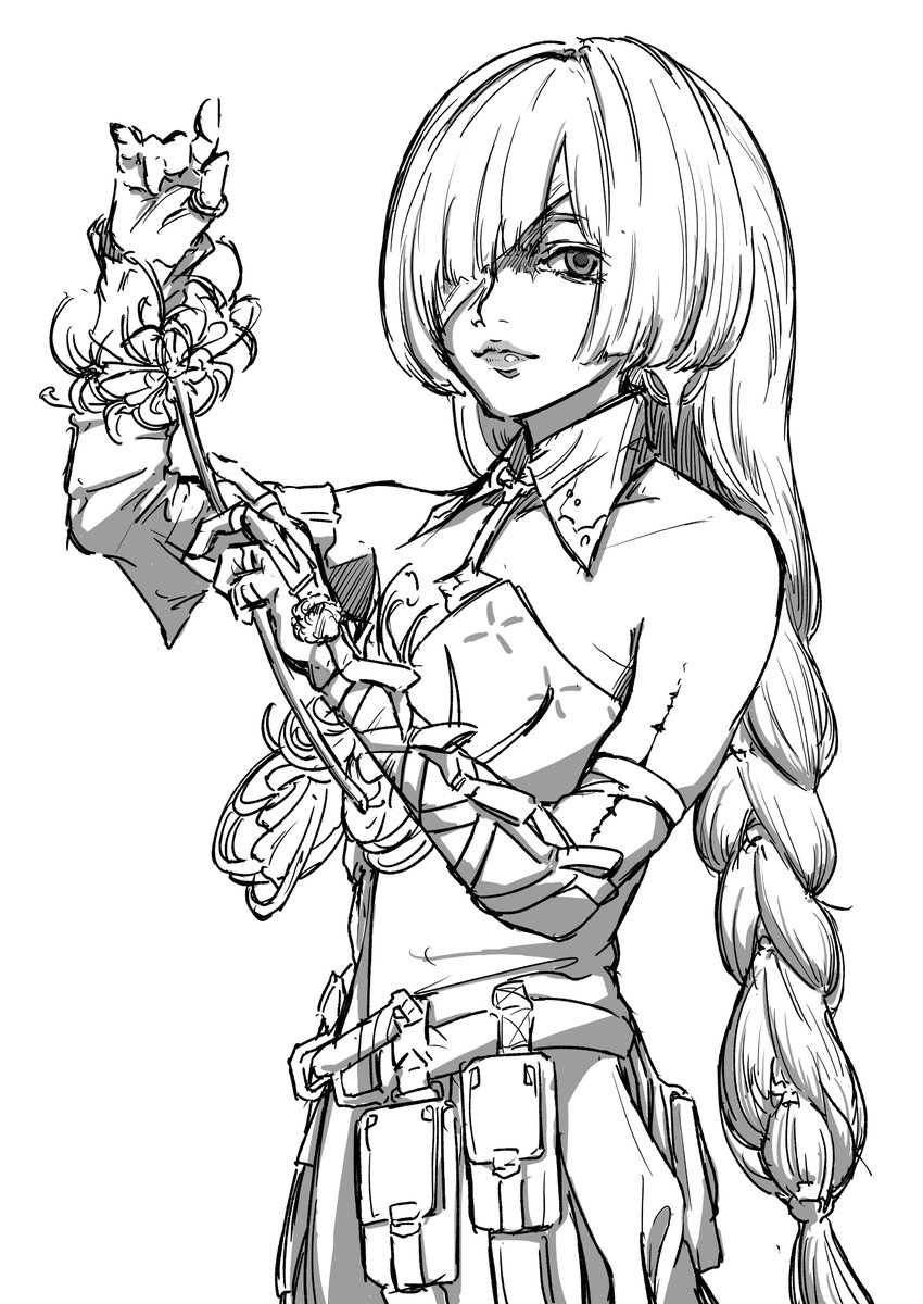 百莉ゆりさんのフローヴァがめちゃくちゃ良かったので衝動的に描いた