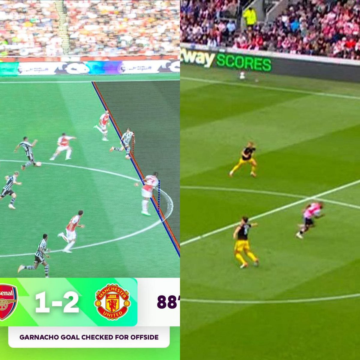 olembah's tweet photo. Hate watch we are eating well 
  Mbeumo that was fast 
#LIVMUN https://t.co/WxyeRdwIOh