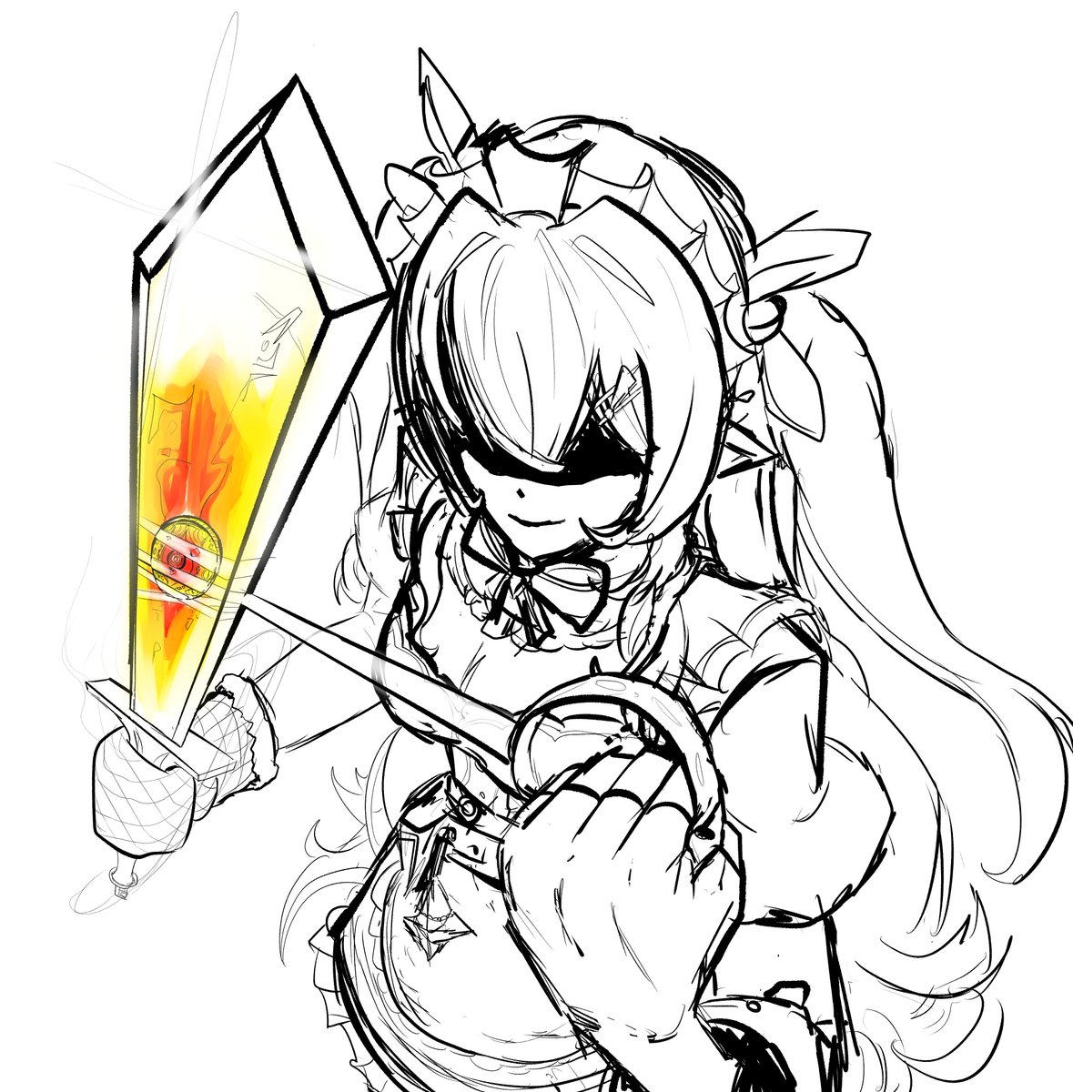 Angular_Circle's tweet image. #NuQuart
I wonder if the mitten is thick enough to hold that sword...
