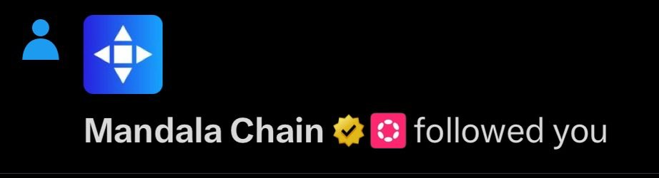 Mandala Chain (@mandalachain) on Twitter photo Would you like to get one of these notifications? 
1️⃣ Follow Mandala Chain
2️⃣ Like and Retweet this post
3️⃣ Comment what you like about Mandala Chain below 👇🏽 Would you like to get one of these notifications? 
1️⃣ Follow Mandala Chain
2️⃣ Like and Retweet this post
3️⃣ Comment what you like about Mandala Chain below 👇🏽