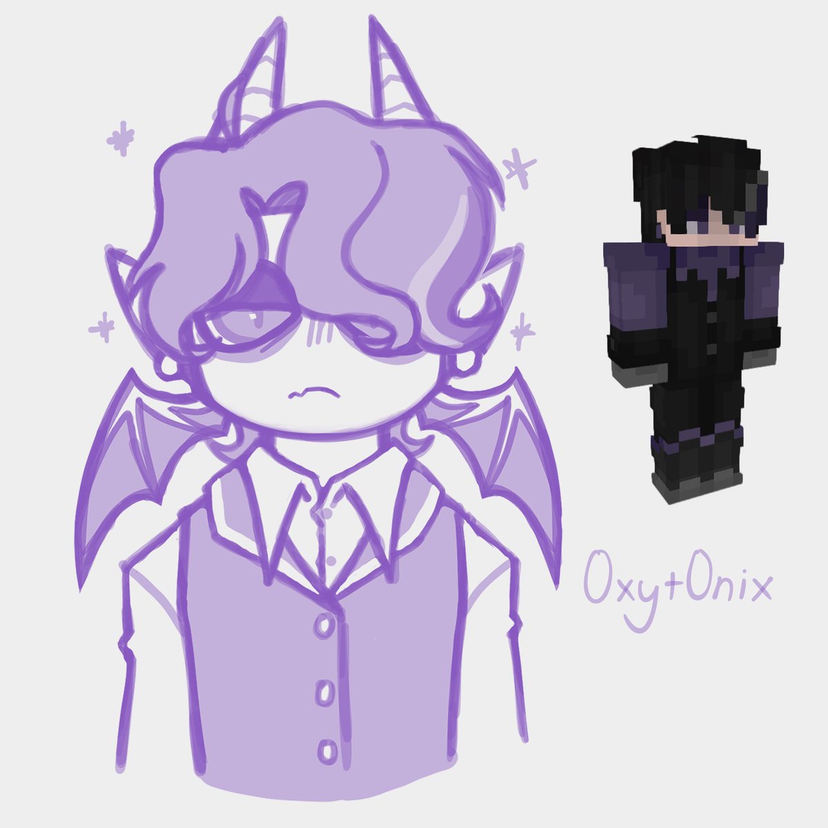Medium effort doodle of my Minecraft skin
I like Ender Dragons…Ahah…

#Minecraft #MinecraftSkin #MinecraftArt