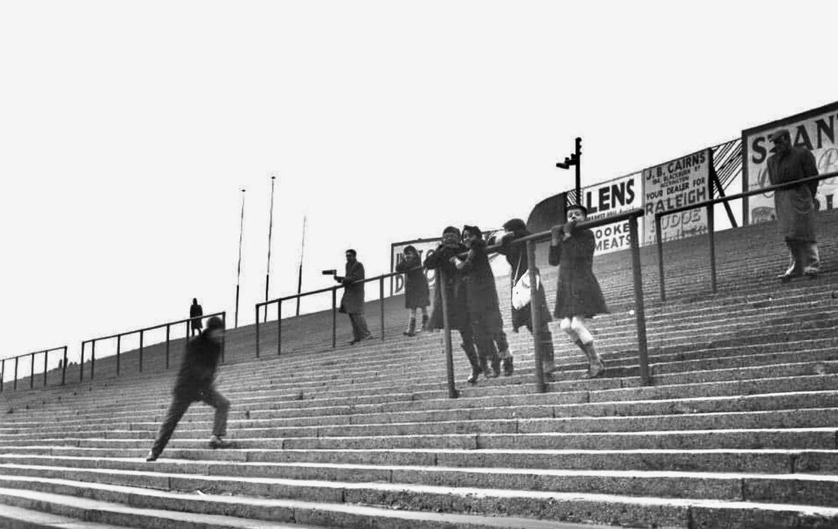 NowtbutaLad's tweet image. Spectators watching #Accrington Stanley play Colchester United at Peel Park in January 1962; the club would resign from the #Football League two months later. @AmazingAccy @ASFCcommunity #Lancashire