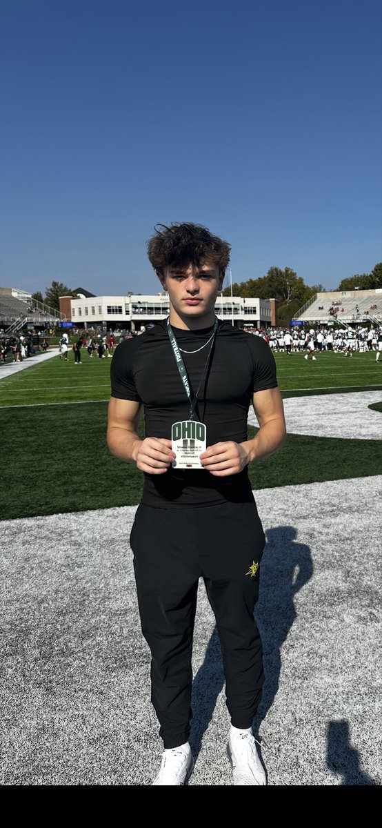 Had a Great time visiting <a href="/OhioFootball/">Ohio Football</a> this weekend. Such a great environment to be a part of. <a href="/CoachHo/">Mike Hohensee</a> <a href="/coachsmitttty/">Brian Smith</a> <a href="/CoachDreAllen26/">Andre Allen</a> <a href="/LoganM_CFB/">Logan Meyer</a> <a href="/JacobBonacci/">Jacob Bonacci</a> <a href="/sixstarfootball/">Six Star Football | PLUS+</a> <a href="/PrepRedzoneIL/">Prep Redzone Illinois</a> <a href="/MajorSportsIL/">Major Sports Performance</a> <a href="/JordanWesty1/">Jordan Westerkamp</a>