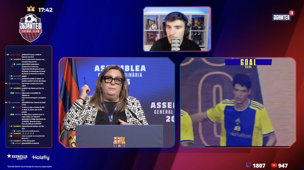 📺 DIRECTO <a href="/JijantesFC/">Jijantes FC</a>

Elena Fort: “La grada de animación pasará al Gol Sur y no se puede ampliar por la estructura que hay en los abonados del Spotify Camp Nou.” ❌🏟️

🔗 twitch.tv/gerardromero