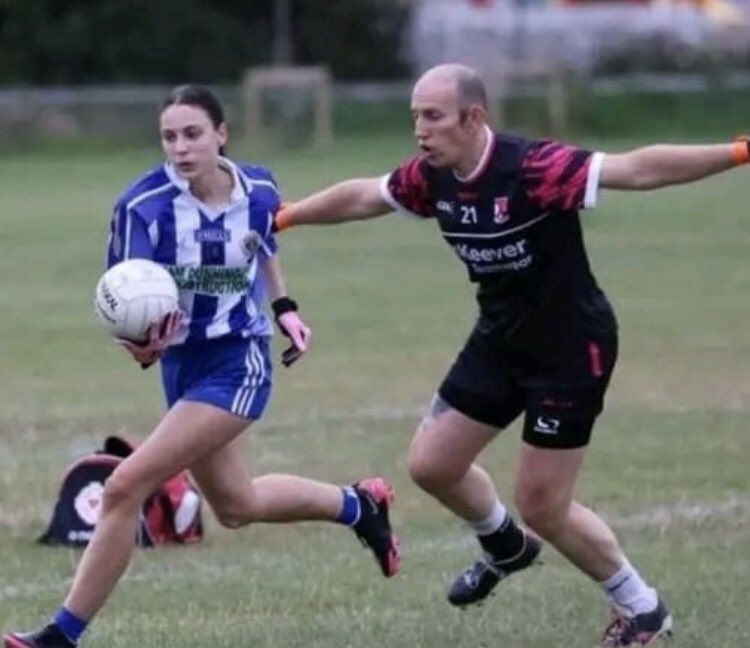 JournalistJill's tweet photo. Former PM of Ireland @LeoVaradkar has written today about how his country’s gender laws might not be perfect, but they are ‘right’.
Right for who? Has Varadkar ever even thought of the women playing against Giulia Valentino (yes, the bald guy). Do they think it is ‘right’? https://t.co/5tLGM6G3Mj