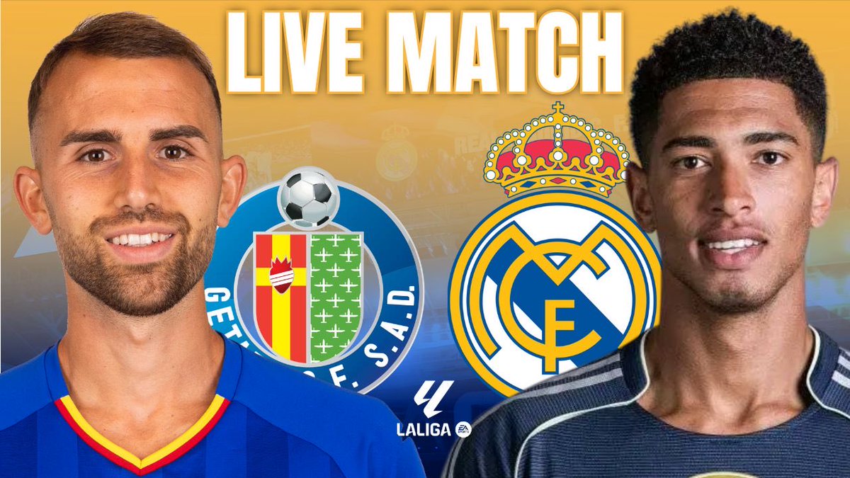 🔴 GETAFE-REAL MADRID commenté en direct sur notre chaîne YouTube et Twitch ! 

🚨 RDV 20h15 pour l’avant-match !