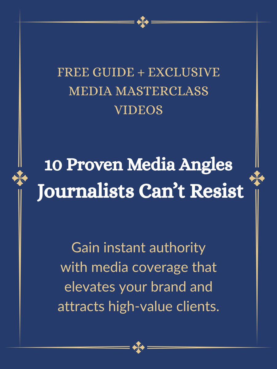 PublicitySharon's tweet photo. 💎As seen on BBC, ITV, Channel 5 &amp; The Guardian. Discover what journalists really want with my FREE GUIDE + EXCLUSIVE MASTERCLASS VIDEOS:
 10 Proven Media Angles Journalists Can’t Resist → https://t.co/xz4zrmywYm https://t.co/UmUNZCIP0v