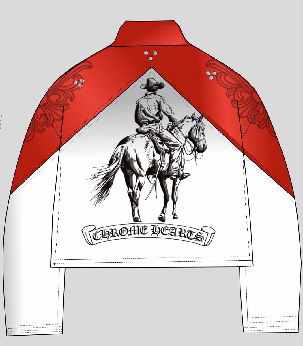 diaryofshaw's tweet image. Marlbaro x Chrome heart leather jacket. 

It cost 0.00$ to retweet and support a young designer so this can go viral.