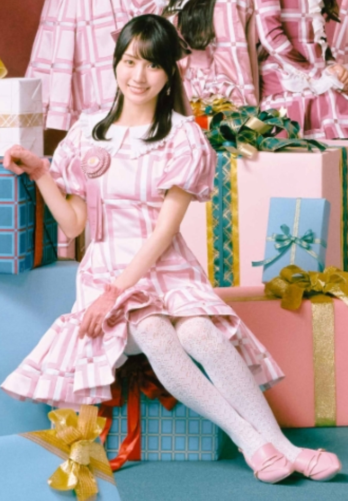 遥様2点まとめ　ツイード　オケージョン　日本製　ベージュ　38 遥様2点まとめ ツイード オケージョン 日本製 ベージュ 38 22