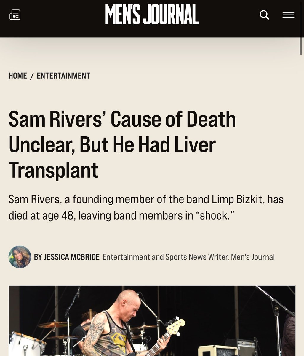 RodgmanPsych's tweet image. Sam Rivers’ alien, eerie bass lines along with Wes Borland’s slinky, outrageous guitar made for a perfect combo.  Their symbiotic sounds were the soundtrack of teenage years.  Sam, you will be missed.  Limp Bizkit won’t be the same without you.