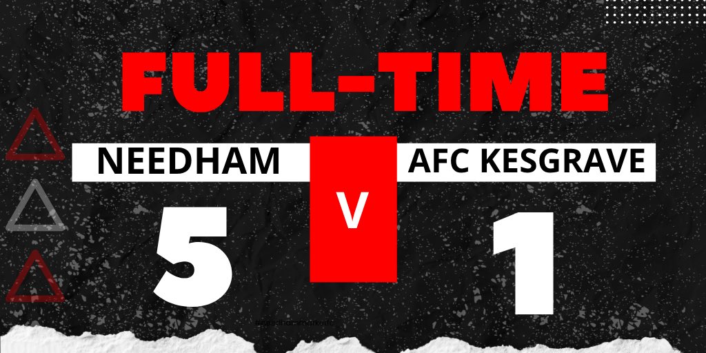 NMFCWomen's tweet image. FT: Needham Market Devs 5-1 AFC Kesgrave 

Back at home our development team took all three points against AFC Kesgrave goals from Izzy, Paige x2, Meg and Lola. 👏

#NMFCWomen