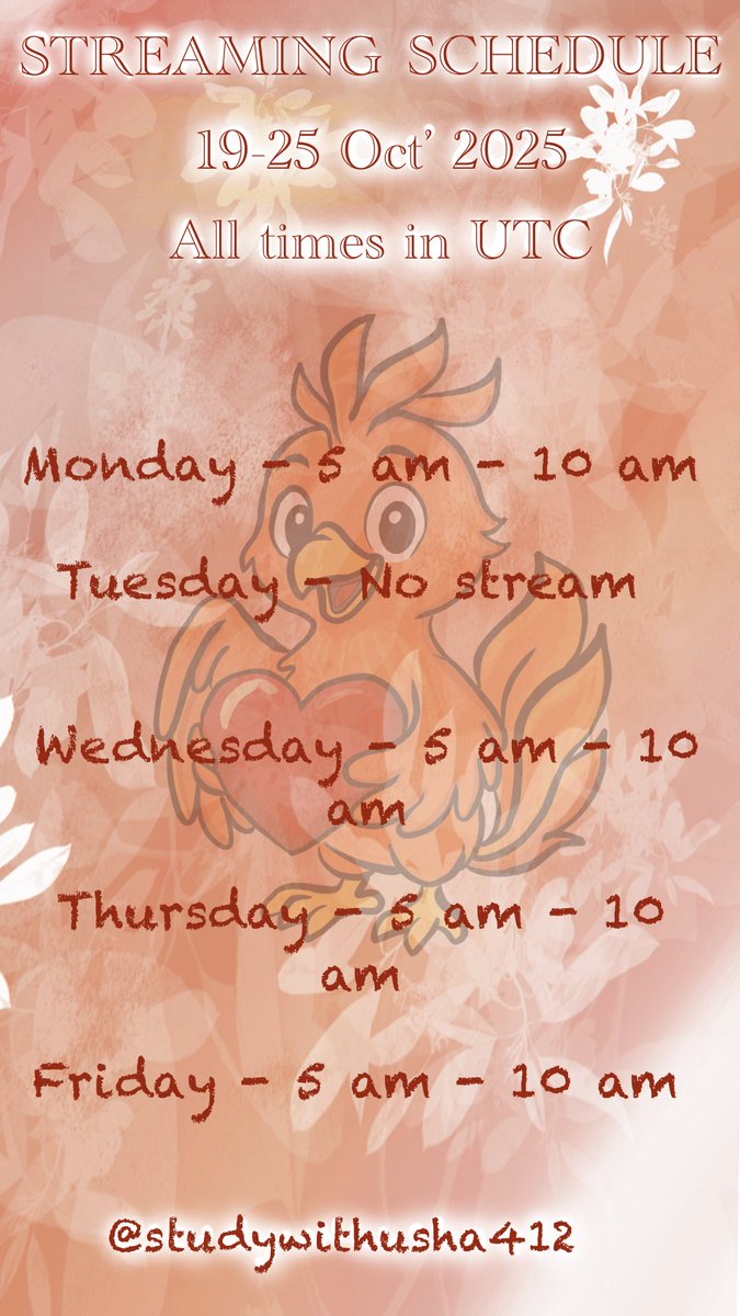 usha412's tweet image. Twitch Schedule: twitch.tv/studywithusha4…

#twitchstreamer #twitchaffiliate #twitch #authors #coworkingstream #WritingCommunity #Writer #writing #writers #writerslife #writerscommunity