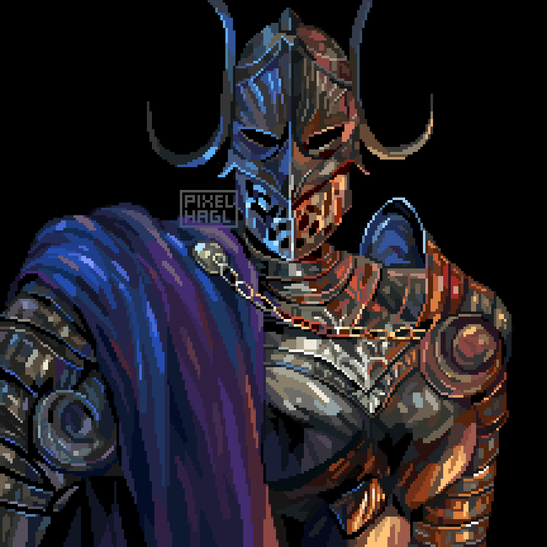 Rellana, Twin Moon Knight from Elden Ring

This was chosen by you, so hope you like it!
If it gets 2000♥️ I'll expand it

 #ELDENRING #pixelart #ドット絵