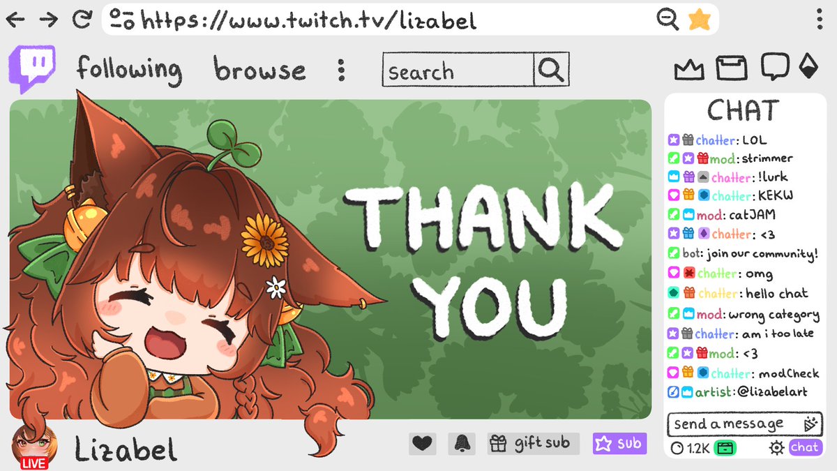 lizabelart's tweet image. 🟢 STRIM NOTIF YCH ART RAFFLE 🌱
🌻 HOW TO ENTER:
🌿 ♡ + ↻ & follow
🌿 OPTIONAL: reply with your oc's ref
🌿 ends on SUN 26/10
these are also still up on my ☕️🔗⤵️