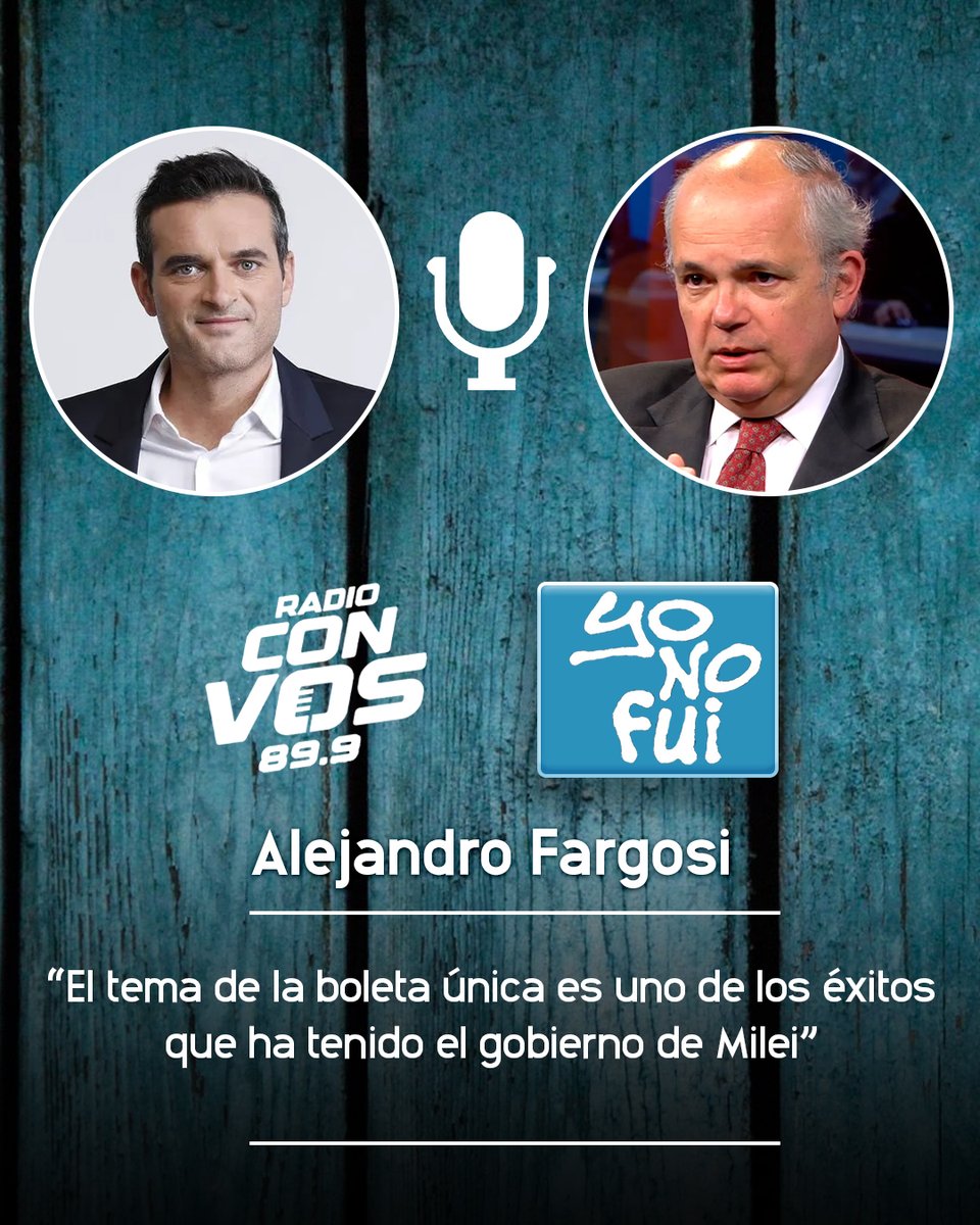🎙️[NOTA] En <a href="/radioconvos899/">Radio Con Vos 89.9</a> hablamos con <a href="/fargosi/">Alejandro Fargosi</a>, candidato a diputado en la Ciudad de Buenos Aires por La Libertad Avanza: “El tema de la boleta única es uno de los éxitos que ha tenido el gobierno de Milei, hemos venido luchando por esto hace décadas".