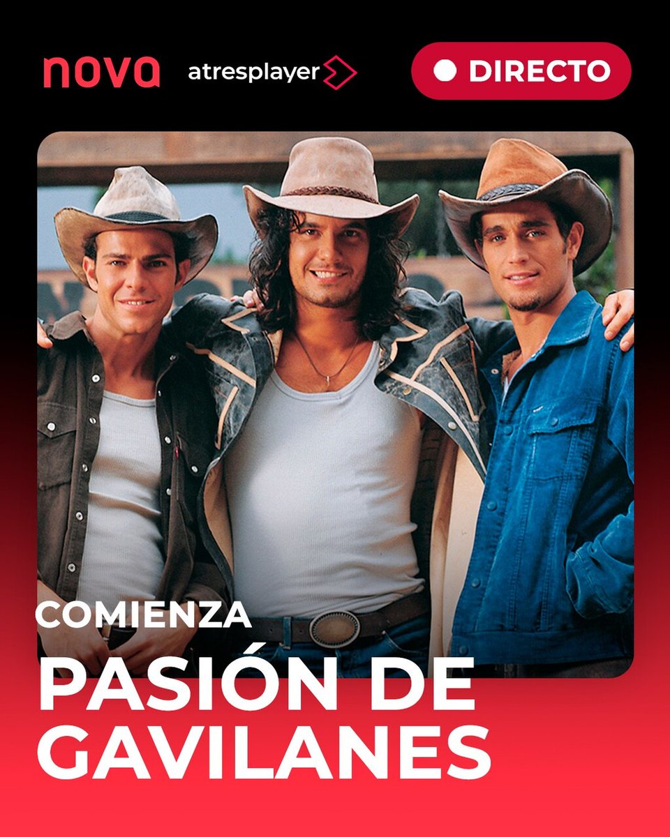 🤭 Nunca pensamos que nos haría TANTA ilusión volver a ver #PasiónDeGavilanes.

🛋️ Únete a nuestro planazo de domingo.

🩷 Comienza ya en #Nova y <a href="/atresplayer/">atresplayer</a>.

atresplayer.com/directos/