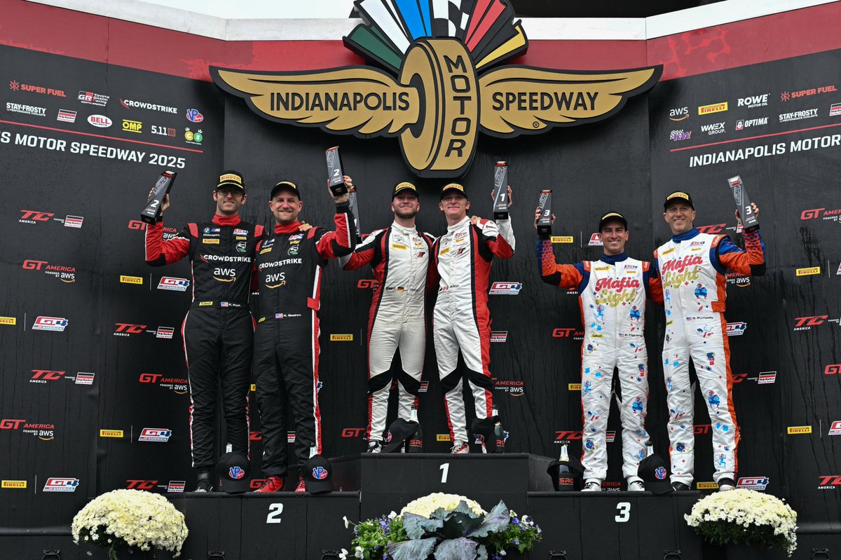 GT4America's tweet image. Thrilling GT4 Championship Conclusions Under Rain at Indianapolis Motor Speedway

🗞️ gt4-america.com/news/1189/indy…

#GT4America #GTINDY #Indy8H