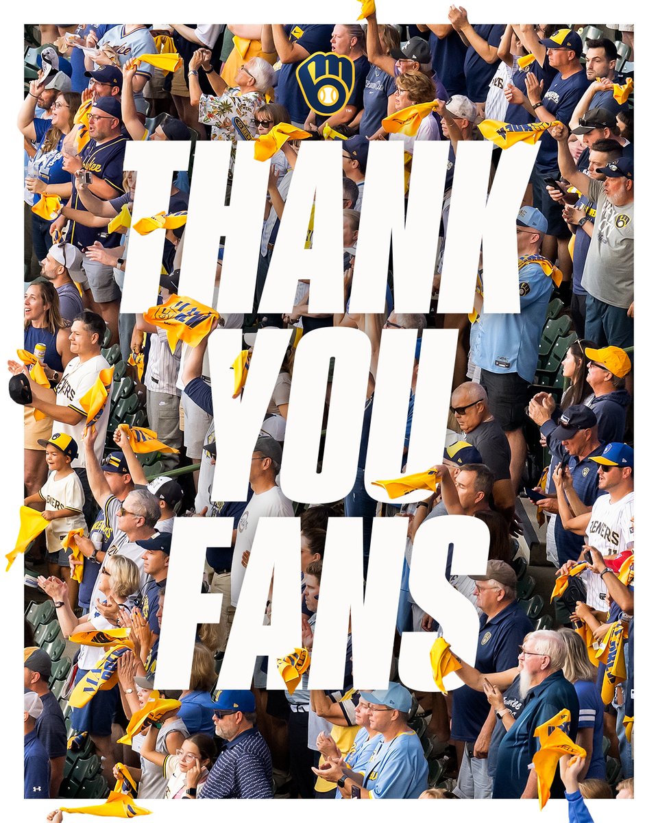 Thank you for an amazing season, Wisconsin.  You helped create the magic 💙💛